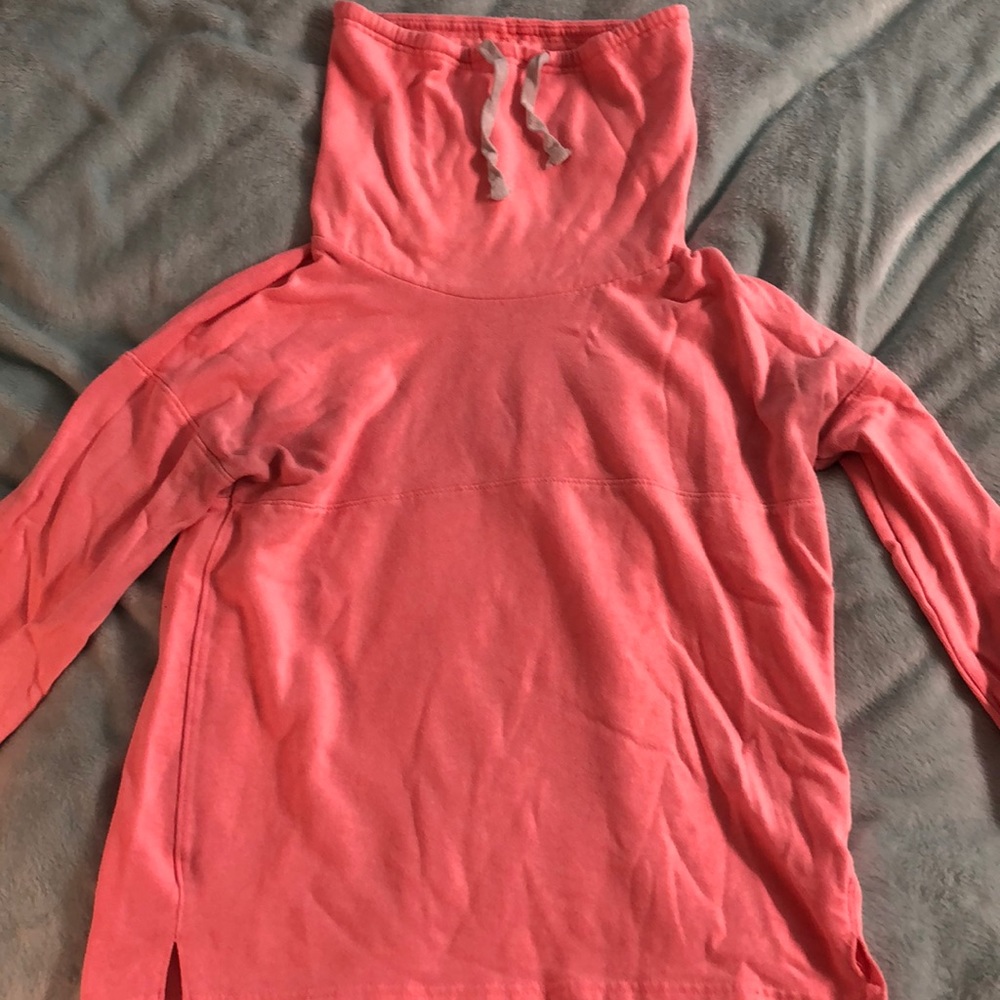 Collar hooded sweatshirt